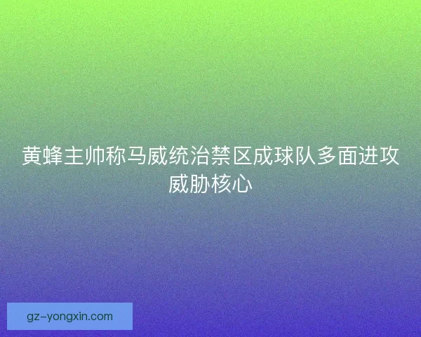 黄蜂主帅称马威统治禁区成球队多面进攻威胁核心 黄蜂主帅称马威统治禁区成球队多面进攻威胁核心