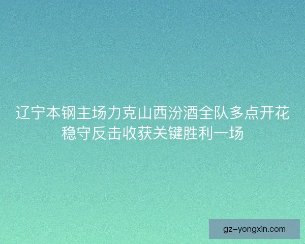 辽宁本钢主场力克山西汾酒全队多点开花稳守反击收获关键胜利一场 辽宁本钢主场力克山西汾酒全队多点开花稳守反击收获关键胜利一场